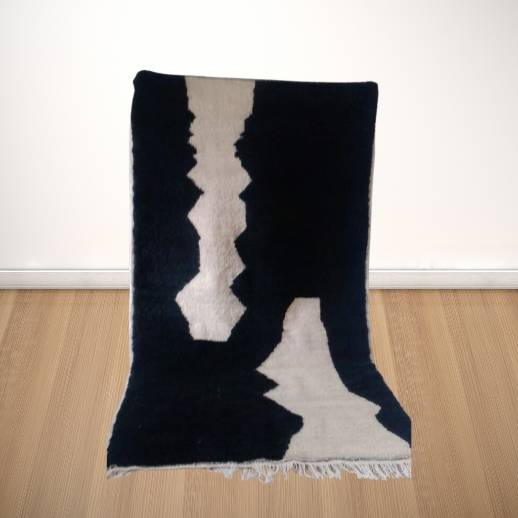 Wool Rugs Australia Tufted Area Rug Black And White Rug AUALIRUG