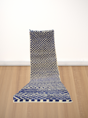 Load image into Gallery viewer, Amazing multicolored Rug - Handmade Rug - Traditional Moroccan Rug - Wool Area Rug - Bohemian Rug - Blue and White Rug - Antique Rug - AUALIRUG