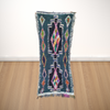 Moroccan home furniture, Vintage Berber boucherouite rugs, bohemian area carpet, Boucherouite old | 75cm x 210cm In Stock