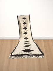 Load image into Gallery viewer, Azilal Berber Rug - Peach Rug - Traditional Moroccan Rug - Wool Rug - Contemporary Rug - Hand Knotted Rug- Black White Custom Rug -Solid Rug - AUALIRUG
