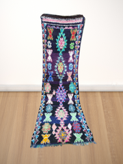 Load image into Gallery viewer, Colorful Boucherouit, Moroccan Boucherouit, Vinatge Boucherouite | 90cm x 280cm In Stock