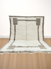 Load image into Gallery viewer, hand woven rug, Beni Ourain rug, Moroccan area rug, handwoven rug, custom size rug - AUALIRUG