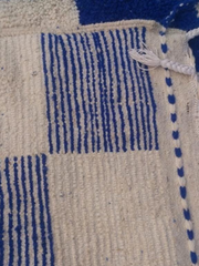 Load image into Gallery viewer, Moroccan rug shag - Berber rug - Entryway rug - handmade rug - wool rug - Custom area rug - Blue and white rug - Living room rug - - AUALIRUG