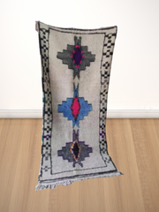 Load image into Gallery viewer, Home art living room rug - Berber rug - Handmade rug - Faded Rug - Shaggy Rug - Geometric Runner - Plain rug - Monochrome Deisgn Interior - AUALIRUG