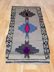 Load image into Gallery viewer, Home art living room rug - Berber rug - Handmade rug - Faded Rug - Shaggy Rug - Geometric Runner - Plain rug - Monochrome Deisgn Interior - AUALIRUG