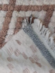 Load image into Gallery viewer, Woven Fringe Runner, Traditional Pink Diamond Rug, Sheep Wool Rug, Wool Carpet Australia, Modern Rug, Colorful Rug, Rug in America - AUALIRUG