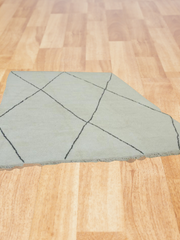 Load image into Gallery viewer, Authentic Beni Ourain rug - Large Moroccan Rug - Home art Living Room Rug - Berber Style Rug - Genuine Lamb Wool - Moroccan Black White Rug - AUALIRUG