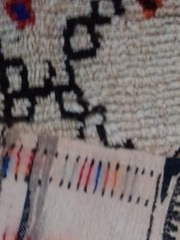 Load image into Gallery viewer, Sheep Wool Rug - Peach Rug - Traditional Rug - tapis berber - Contemporary Rug - Hand Knotted Rug- Black White Custom Rug - Handmade Carpet - AUALIRUG