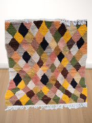 Load image into Gallery viewer, esthetic unique rug, colorful floor carpet modern artwork authentic rug, Moroccan Tuareg rug style| Customise