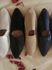 Load image into Gallery viewer, Moroccan Traditional Babouche, Handmade Leather Slippers - AUALIRUG