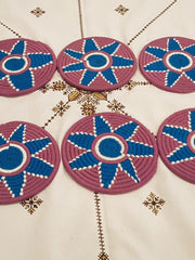 Load image into Gallery viewer, Moroccan Handmade Wool Placemat Set of 10#18 - AUALIRUG