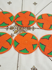 Load image into Gallery viewer, Moroccan Handmade Wool Placemat Set of 10#12 - AUALIRUG