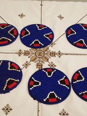 Load image into Gallery viewer, Moroccan Handmade Wool Placemat Set of 10#28 - AUALIRUG