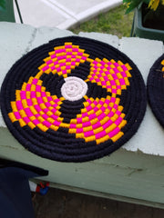 Load image into Gallery viewer, Moroccan Handmade Wool Berber Placemat Set of 8 #7 - AUALIRUG