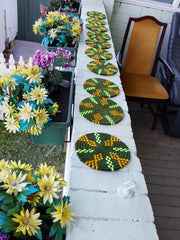 Load image into Gallery viewer, Moroccan Handmade Wool Berber Placemat Set of 10 #8 - AUALIRUG