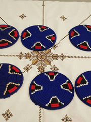 Load image into Gallery viewer, Moroccan Handmade Wool Placemat Set of 10 # 28 - AUALIRUG