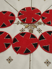 Load image into Gallery viewer, Moroccan Handmade Wool Placemat Set of 10 # 20 - AUALIRUG