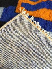 Load image into Gallery viewer, Bajaad Rug - Moroccan Rug Pink Rug Blue Rug - Amazing Multicolored Rug - Wool Carpet Australia - Modern Rug - Pakistani Rug - Colorful rug