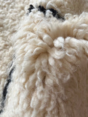 Load image into Gallery viewer, Large Beni Ourain Rug - Authentic Moroccan Rug - Oriental Rug - Antique Rug - Handmade Rug - Berber Rug - Black White Carpet - bohemian rug