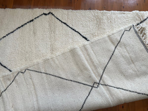 Moroccan Rug - Hand Knotted - Beni Ourain Rug - Custom Size Rug - Berber Rug - Handmade Wool Rug - Moroccan Plain Rug - Contemporary Rug
