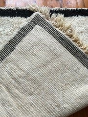 Load image into Gallery viewer, Black and white rug - Checkered Area Rug - Moroccan wool rug - Rugs in Australia - Chic rug - Decorative rug - Antique Berber Rug