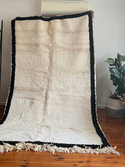 Load image into Gallery viewer, Black and white rug - Checkered Area Rug - Moroccan wool rug - Rugs in Australia - Chic rug - Decorative rug - Antique Berber Rug