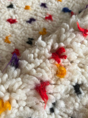 Load image into Gallery viewer, Polka Dot Rug - Custom Rug - Area Rug - Moroccan Rug - Bedroom Rug - Contemporary Art - Hand Knotted Rug - Genuine Lamb Wool - Trendy Rug