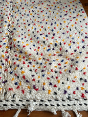 Load image into Gallery viewer, Polka Dot Rug - Custom Rug - Area Rug - Moroccan Rug - Bedroom Rug - Contemporary Art - Hand Knotted Rug - Genuine Lamb Wool - Trendy Rug
