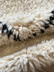 Load image into Gallery viewer, Premium Quality Moroccan Rug - Berber Rug - Hand Woven Wool Rug - Wool Area Rug - Contemporary Rug - Hand Knotted Rug - Black White Carpet