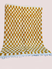 Load image into Gallery viewer, Bohemian Checkered Rug - Handmade Carpet Moroccan - Hallway Area Rug - Shaggy Carpet - Checkerboard Runner - Wool Rug - Berber Rug