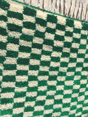 Load image into Gallery viewer, Bohemian Checkered Rug - Handmade Carpet Moroccan - Hallway Area Rug - Shaggy Carpet - Checkerboard Runner - Wool Rug - Berber Rug