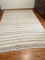 Load image into Gallery viewer, Hand woven blanket - Moroccan vintage runner rug - Handmade Rug - Modern Rug - Authentic Rug - Checkered Wool Rug - Antique Berber