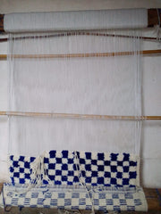 Load image into Gallery viewer, Bohemian Checkered Rug - Handmade Carpet Moroccan - Hallway Area Rug - Shaggy Carpet - Checkerboard Runner - Wool Rug - Berber Rug