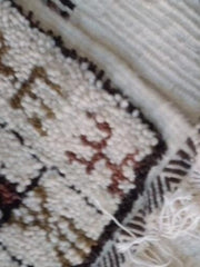 Load image into Gallery viewer, square carpet - Moroccan Carpet - Gorgeous Rug - Beni Ourain Carpet - solid rug - Simple rug- Black and White Rug - Chic rug - Soft Rug