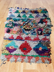 Load image into Gallery viewer, Artisanal Splendor: Handwoven Berber Bouchouite Carpet - Vintage Moroccan Elegance
