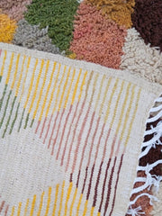 Load image into Gallery viewer, esthetic unique rug, colorful floor carpet modern artwork authentic rug, Moroccan Tuareg rug style