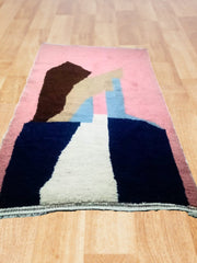 Load image into Gallery viewer, Whimsical Wonder: Custom colorful Moroccan Rug, Bursting with Character