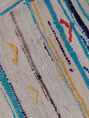 Load image into Gallery viewer, Boucheruite area rugs, vintage tribal rugs, Berber Vintage tapis, Boucherouite rugs