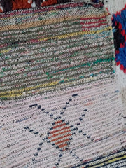 Load image into Gallery viewer, Bouchrouite Tapis authentic, colorful Tribal rug, Vintage rag rug, morocco textile art carpet