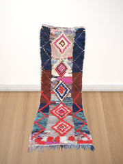 Load image into Gallery viewer, Rustic Chic: Handcrafted Berber Vintage Bouchouite Rug - A True Vintage Gem