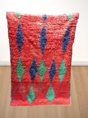 Load image into Gallery viewer, Artistic Delight: Handwoven Moroccan Bouchouite Rug with Personalized Pattern