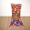 Bouchrouite Wool Carpet, Bohemian Bouchrouite rug, Berber carpet wool, Rugs Moroccan | 80cm x 200cm In Stock