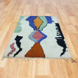 custom Moroccan rugs, handmade rugs, color full rugs, wool rugs, authentic rugs, area rugs, Berber carpet, tapis berbere, Floor & Rugs - AUALIRUG