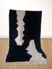 Load image into Gallery viewer, Wool Rugs Australia - tufted area rug - Gorgeous Beni Ourain Carpet - terracotta solid rug - Simple rug- Black and White Rug - Oversize rug - AUALIRUG
