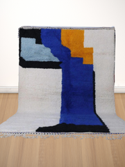 Load image into Gallery viewer, Modern Design Rug, Eco-friendly Rug, Moroccan Durable Rug, handwoven retro rug - AUALIRUG
