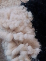 Load image into Gallery viewer, Artistic rugs - tufted area rug - Gorgeous Beni Ourain Carpet - terracotta solid rug - Simple rug- Black and White Rug - Oversize rug - AUALIRUG
