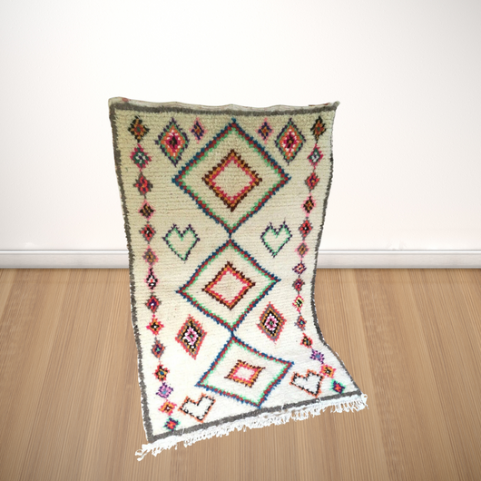 moroccan berber rug, moroccan wool rug, morrocan rug, azilal rug, berber carpet - AUALIRUG