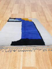 Load image into Gallery viewer, Modern Design Rug, Eco-friendly Rug, Moroccan Durable Rug, handwoven retro rug - AUALIRUG
