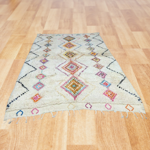 Beniourain rug, Moroccan Berber rug, Moroccan carpet, Moroccan wool rug, colorful rug - AUALIRUG