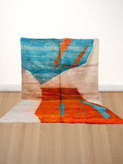 Load image into Gallery viewer, Abstract Carpet, Azilal Rug, Wool Moroccan Rug, Berber Beni Ouaraine - AUALIRUG

